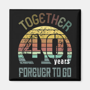 Imã Presentes De Aniversário De Casamento De 40 Anos