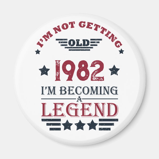 Imã Presentes de aniversário personalizados (Frente)