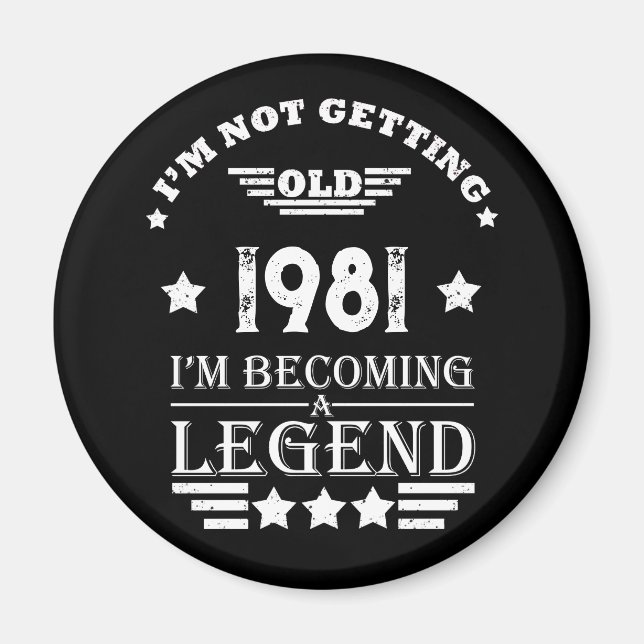 Imã Presentes de aniversário personalizados brancos pr (Frente)