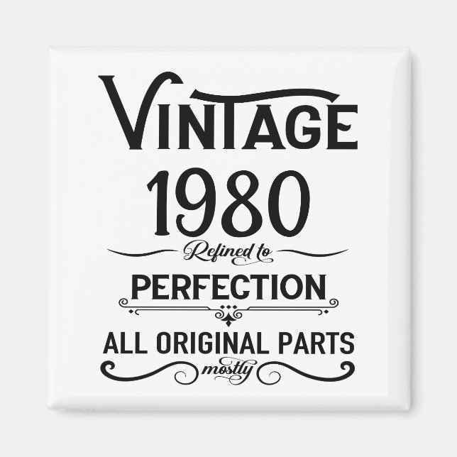 Imã Presentes de aniversário personalizados pretos (Frente)