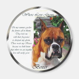 Imã Presentes de Arte Canina Boxer