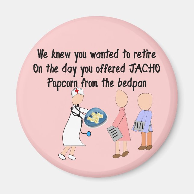 Imã Presentes de Arte de Enfermeira Reformados (Frente)