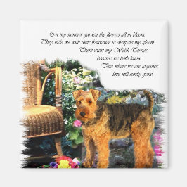 Imã Presentes de Arte do Welsh Terrier