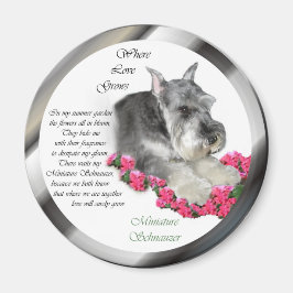 Imã Presentes de Arte Miniatura Schnauzer