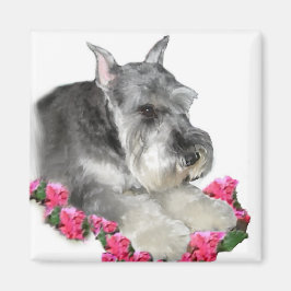 Imã Presentes de Arte Miniatura Schnauzer