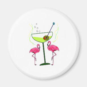 Imã Presentes de Arte Tropical Flamingo