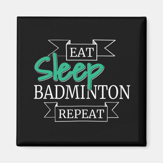 Imã Presentes de Badminton (Frente)