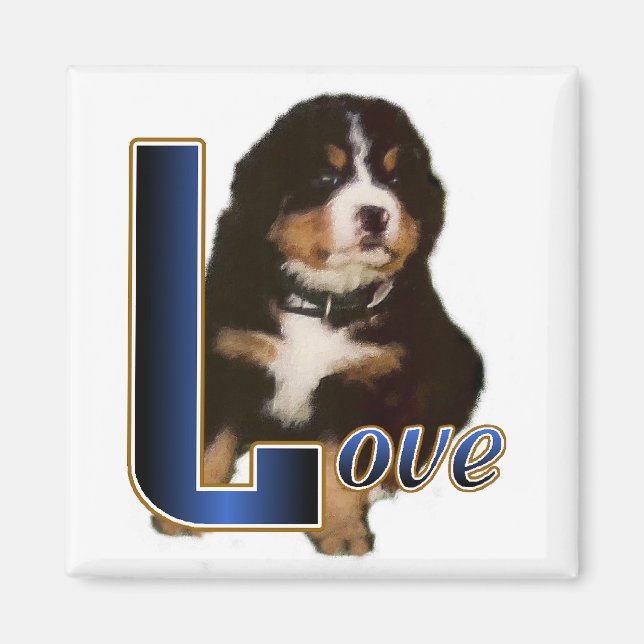 Imã Presentes de Cachorro de Montanha Bernese (Frente)