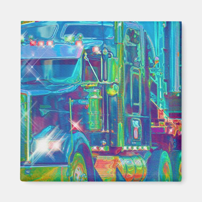 IMÃ PRESENTES DE CAMINHÕES DE CAMINHÃO DE CARGA (Frente)