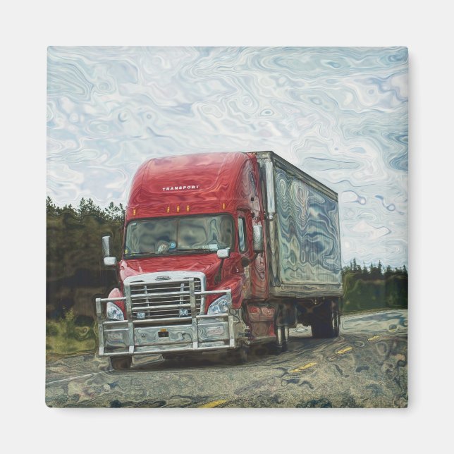 IMÃ PRESENTES DE CAMINHÕES DE CAMINHÃO DE CARGA (Frente)