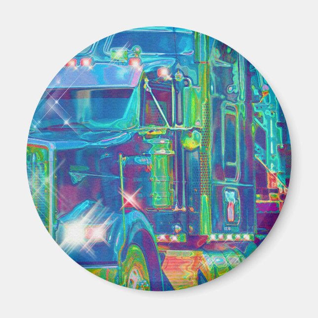 IMÃ PRESENTES DE CAMINHÕES DE CAMINHÃO DE CARGA (Frente)