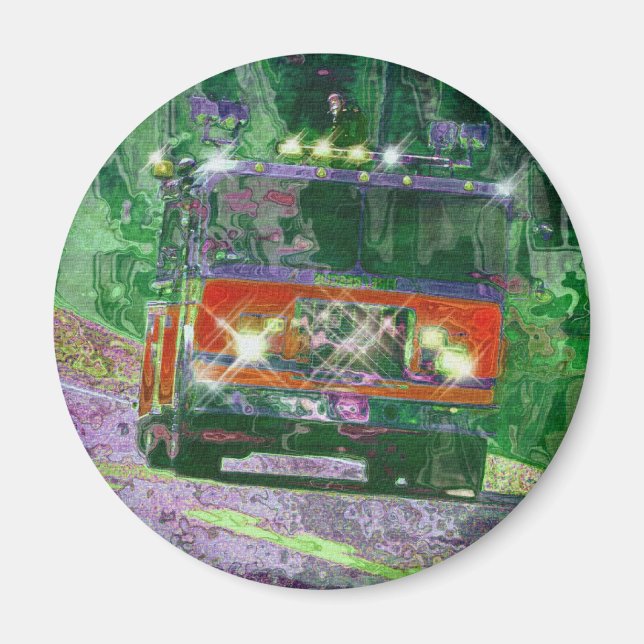 IMÃ PRESENTES DE CAMINHÕES DE CAMINHÃO DE CARGA (Frente)