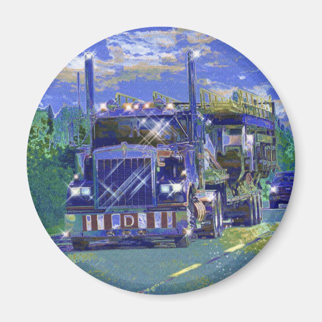 IMÃ PRESENTES DE CAMINHÕES DE CAMINHÃO DE CARGA (Frente)