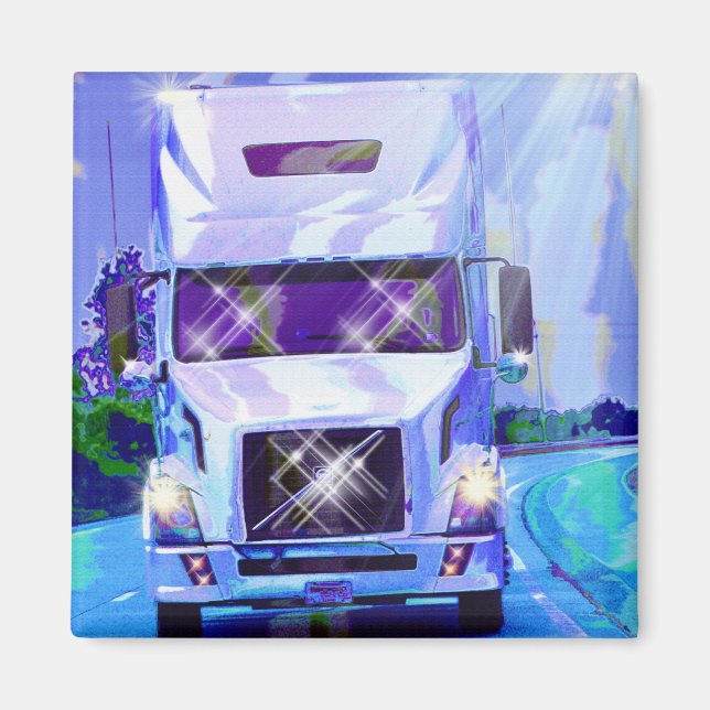 IMÃ PRESENTES DE CAMINHÕES DE CAMINHÃO DE CARGA (Frente)