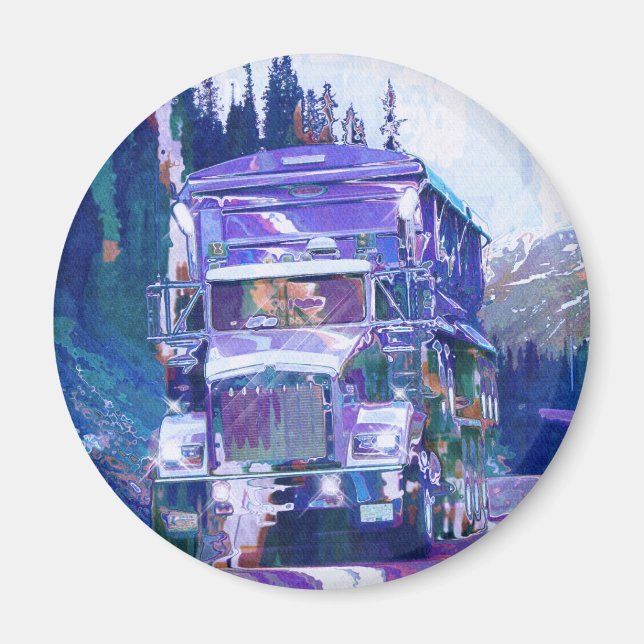 IMÃ PRESENTES DE CAMINHÕES DE CAMINHÃO DE CARGA (Frente)