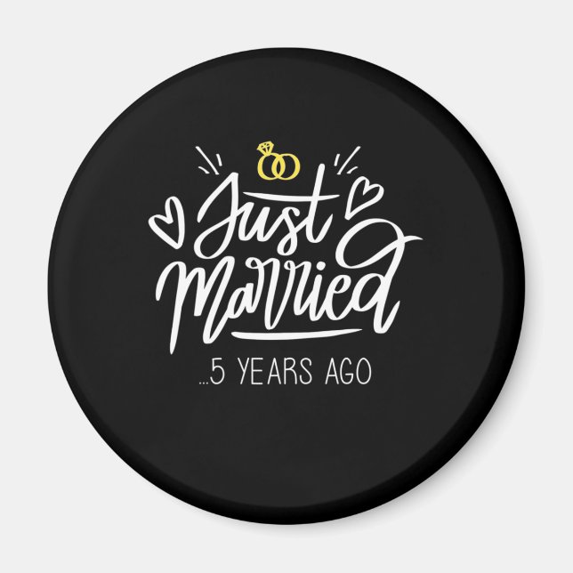 Imã Presentes de Casamento | 5º Aniversário de Casamen (Frente)