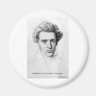 Imã Presentes de Citação de Amor de Kierkegaard "Ame a