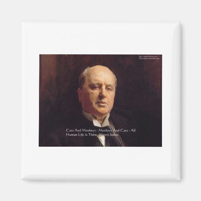 Imã Presentes de Citações de Sabedoria de Henry James  (Frente)