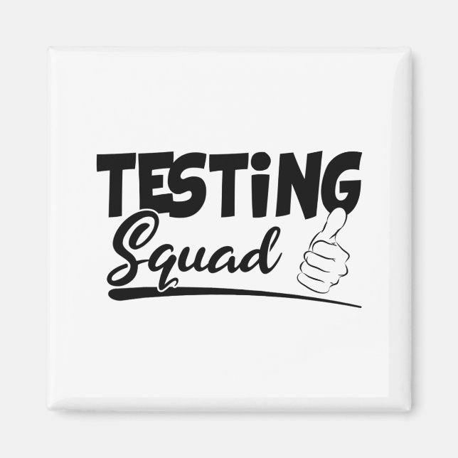 Imã Presentes De Dia De Teste Engraçado Para Estudante (Frente)