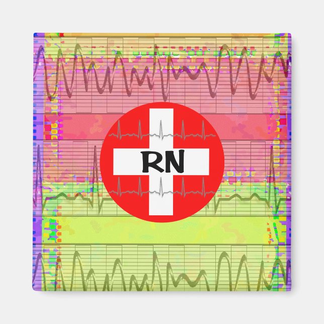 Imã Presentes de Enfermeira Registrados (Frente)