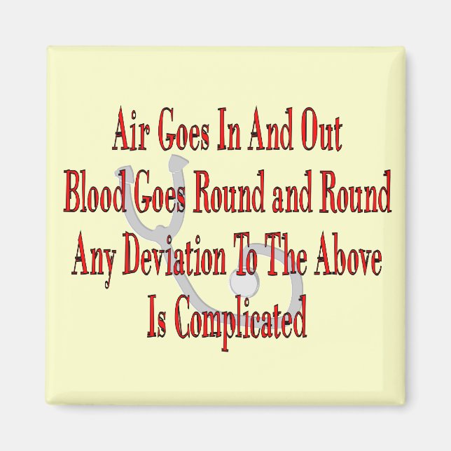 Imã Presentes De Enfermeiro/Terapêutica Respiratória (Frente)