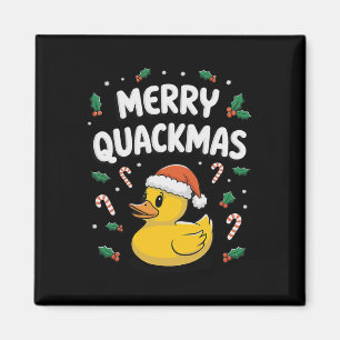 Imã Presentes de feliz Quackmas Pato de Borracha de Na