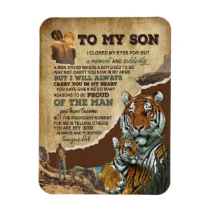 Ímã Presentes de Filho  Carta Ao Meu Filho Amor Do Pai