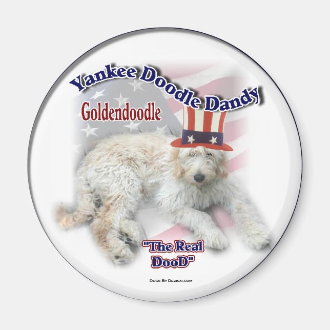 Imã Presentes de Goldendoodle (Frente)