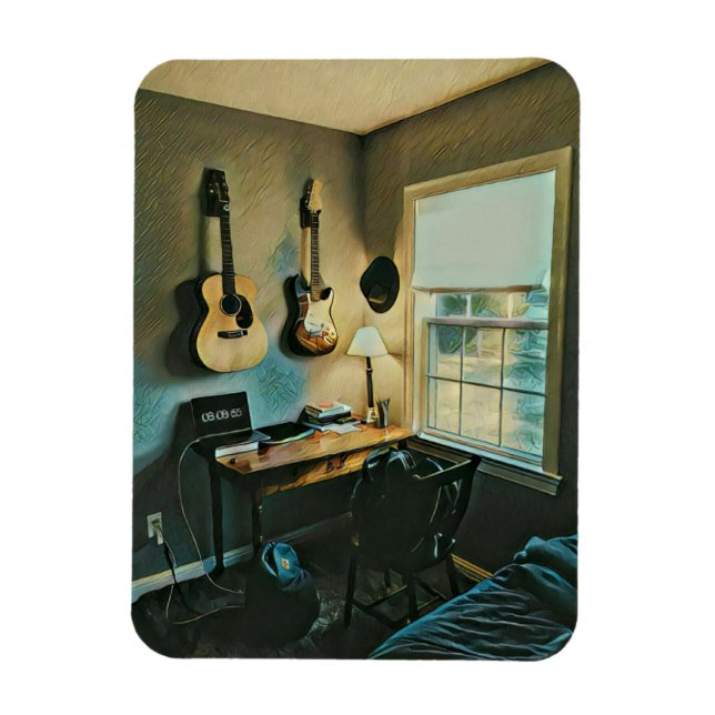 Ímã Presentes de guitarra para namorada (Vertical)