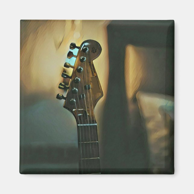 Imã Presentes de guitarra vindimada (Frente)
