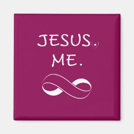 Imã Presentes de Ímã Cristão Jesus Me Infinity