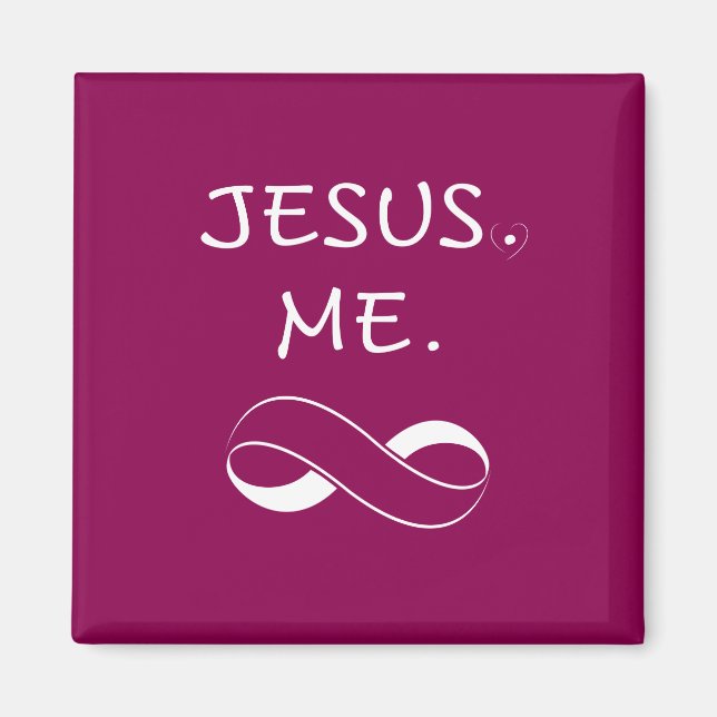 Imã Presentes de Ímã Cristão Jesus Me Infinity (Frente)