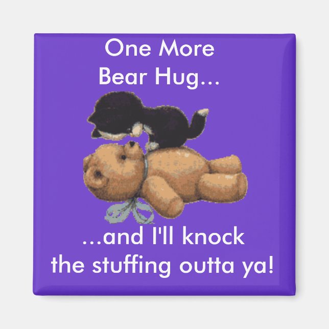 Imã Presentes de Kitten e Teddy Bear (Frente)