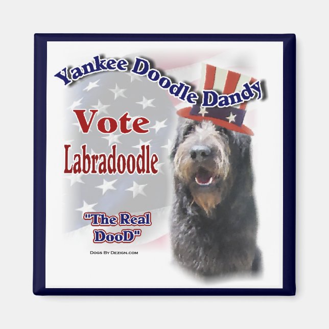 Imã Presentes de Labradoodle (Frente)