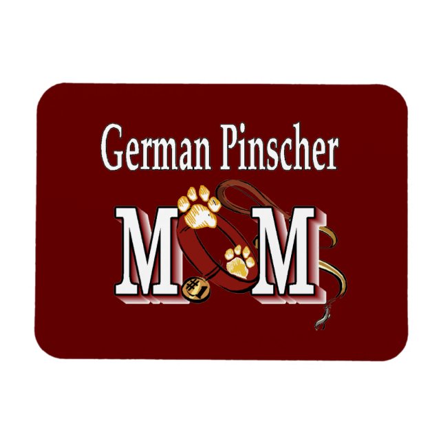 Ímã Presentes de Mãe de Pinscher Alemã (Horizontal)