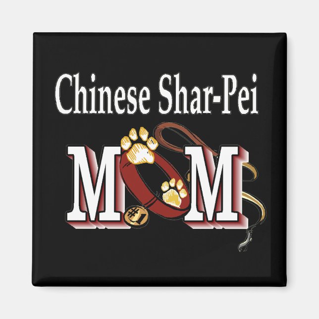 Imã Presentes de Mãe do Shar-pei Chinês (Frente)