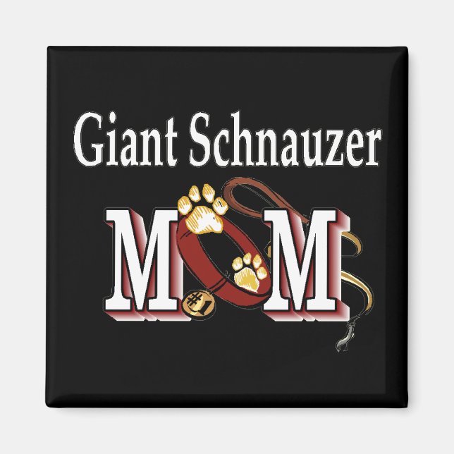 Imã Presentes de MÃE Giant Schnauzer (Frente)
