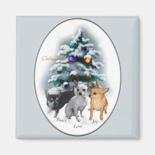 Imã Presentes de Natal Chihuahua
