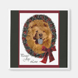 Imã Presentes de Natal Chow Chow