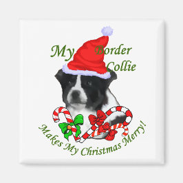 Imã Presentes de Natal da Border Collie