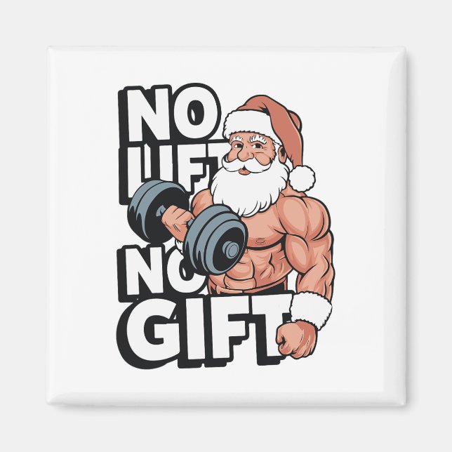 Imã Presentes de Natal de Academia de Fitness de Fisic (Frente)