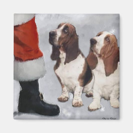Imã Presentes de Natal de Caça-Basset