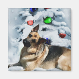 Imã Presentes de Natal de german shepherd