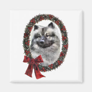 Imã Presentes de Natal de Keeshond