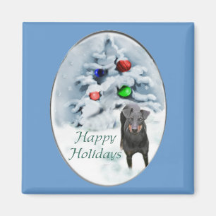 Imã Presentes de Natal de Manchester Terrier