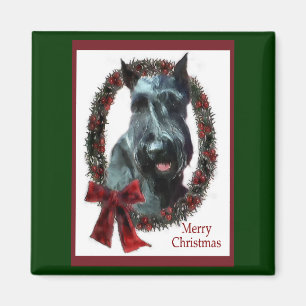 Imã Presentes de Natal do Gigante Schnauzer