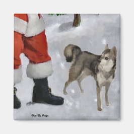 Imã Presentes de Natal do Klee Kai no Alaska