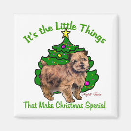 Imã Presentes de Natal Norfolk Terrier
