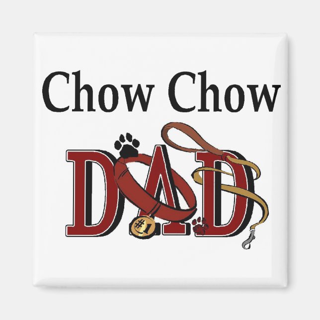 Imã Presentes de PAI Chow Chow (Frente)