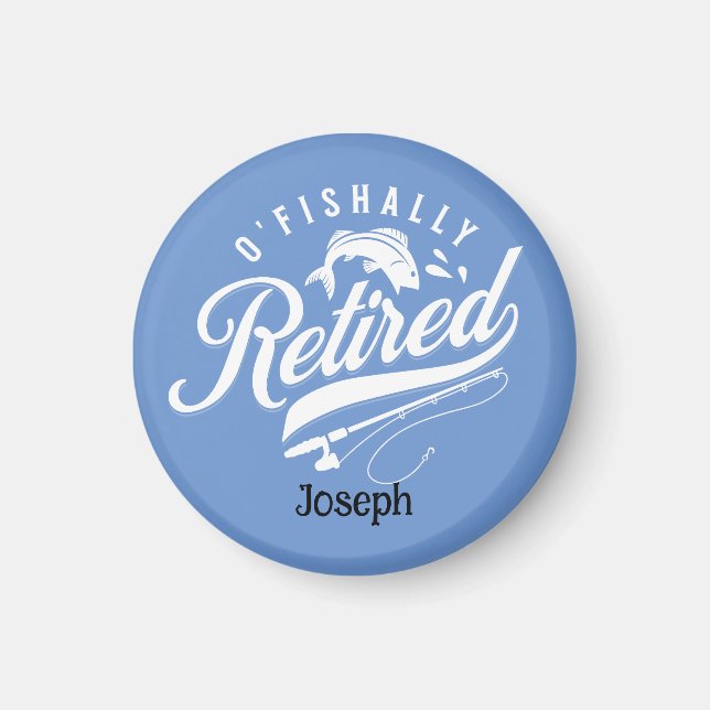 Imã Presentes De Reforma. Pescador/mulher. Nome editáv (Frente)